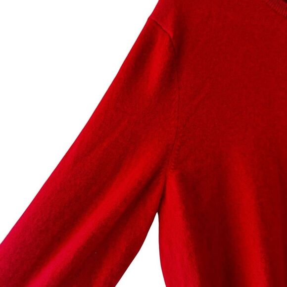 Club Room Men's 100% 2-Ply Cashmere Crewneck Red Pullover Sweater SZ L #2348 - Picture 5 of 12